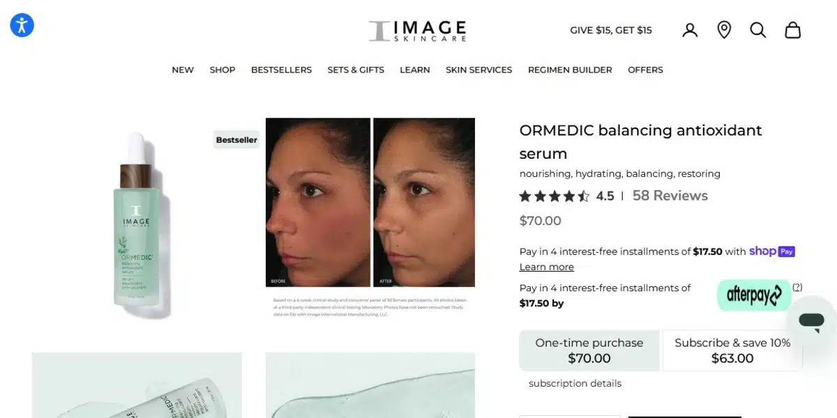 image skin care products