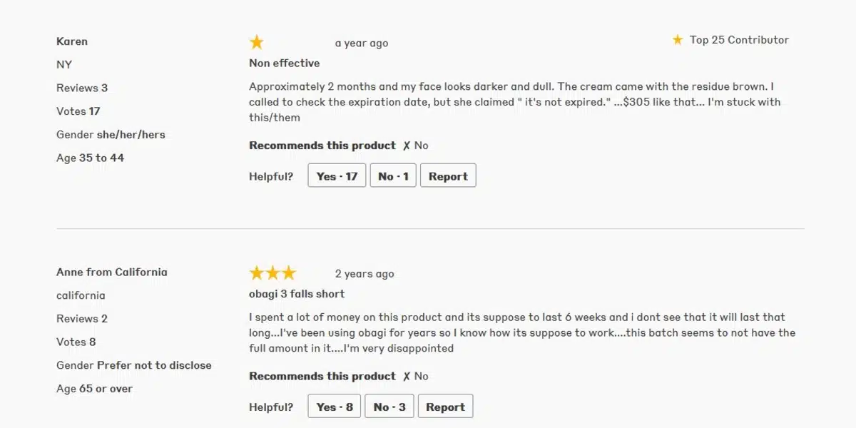 Obagi zo user reviews