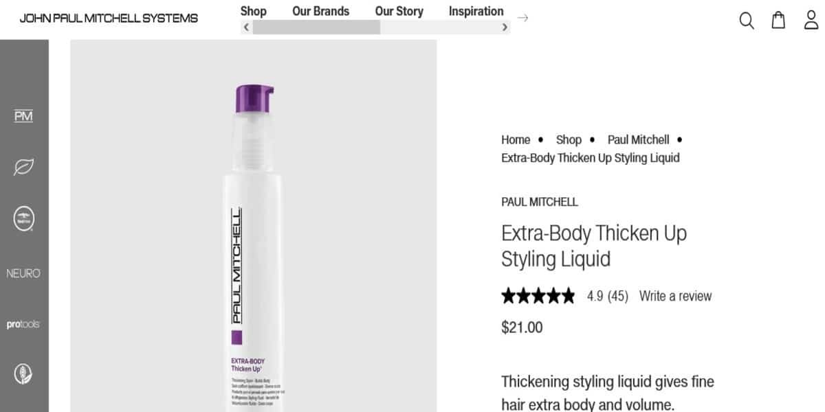 Paul Mitchell hair products