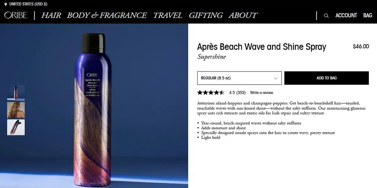 Apres Beach Wave and Shine Spray