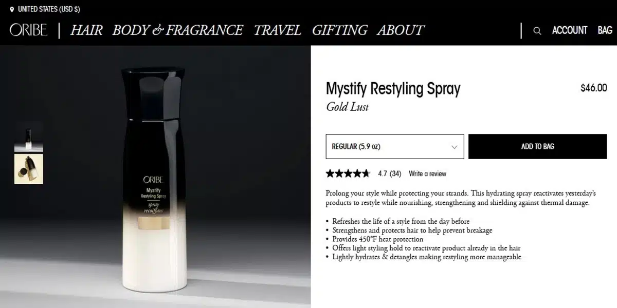 Mystify Restyling Spray