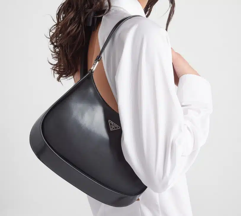 Prada Cleo Shoulder Bag (Chrome-Effect)