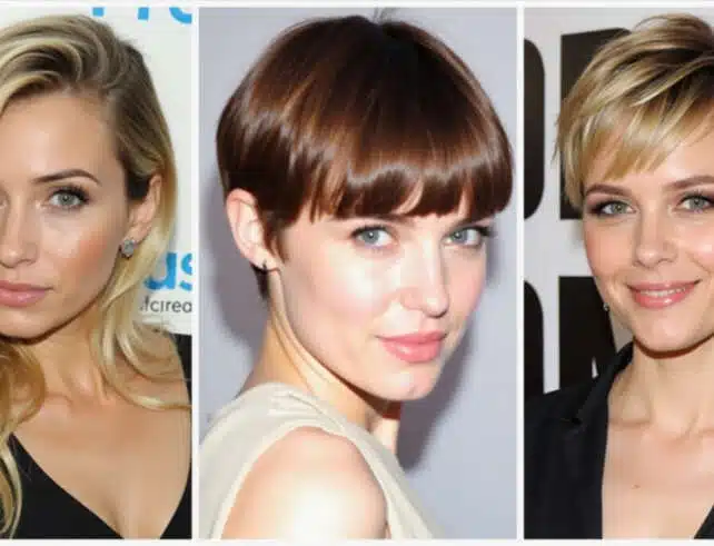 short haircut with bangs