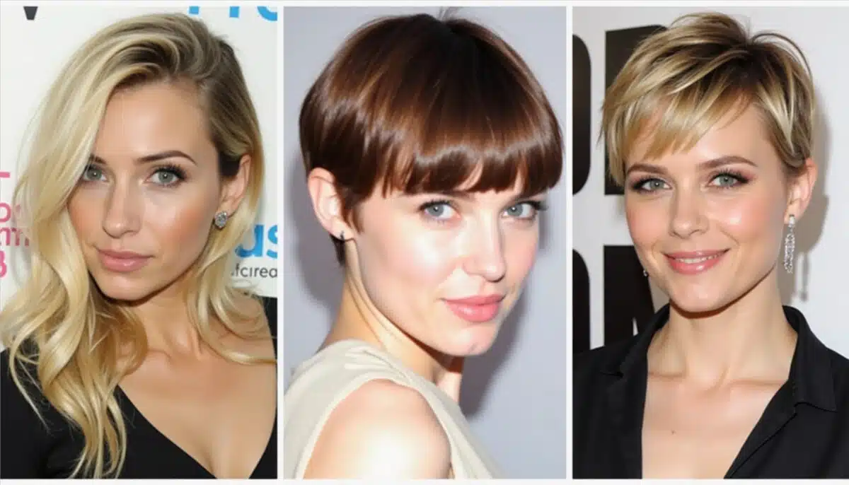 short haircut with bangs