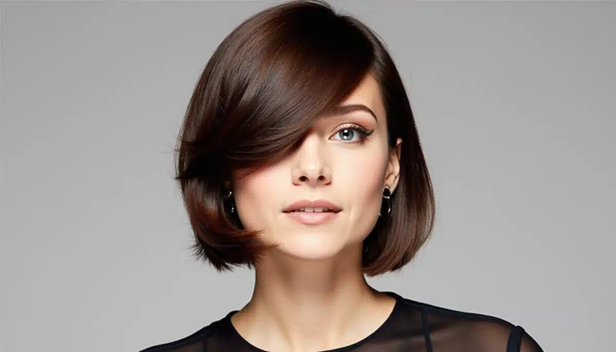 short haircut with bangs