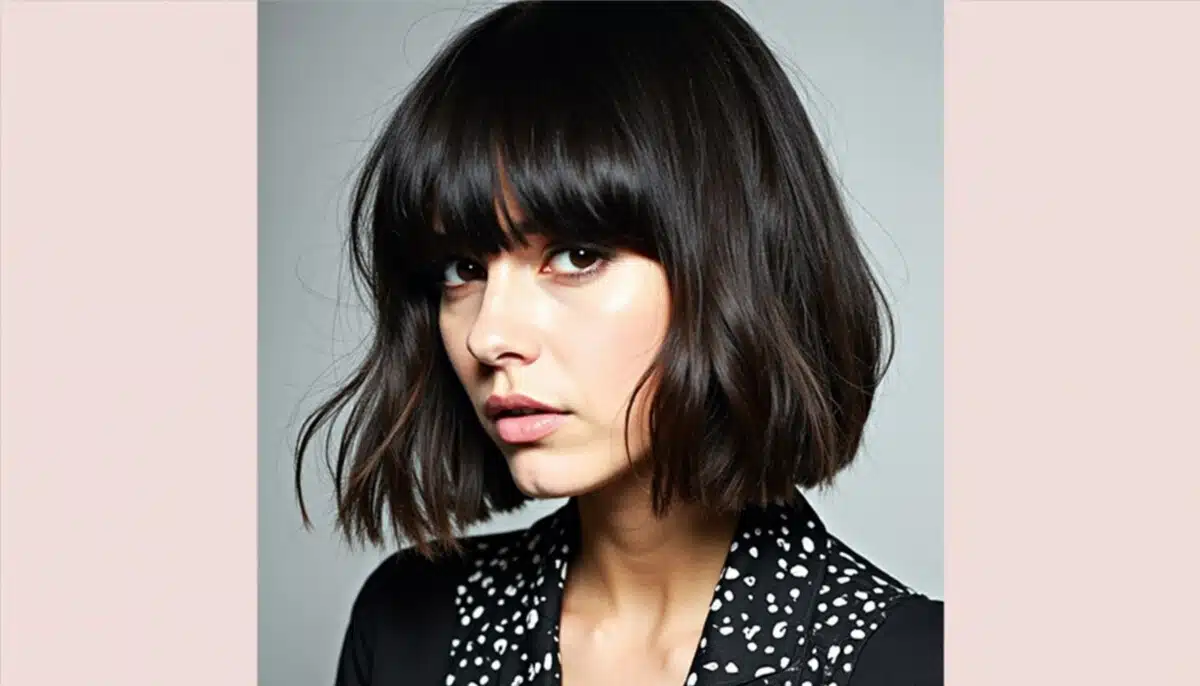 short haircut with bangs