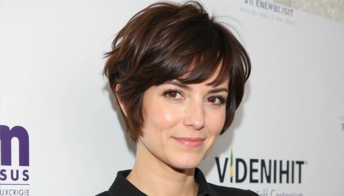 short haircut with bangs