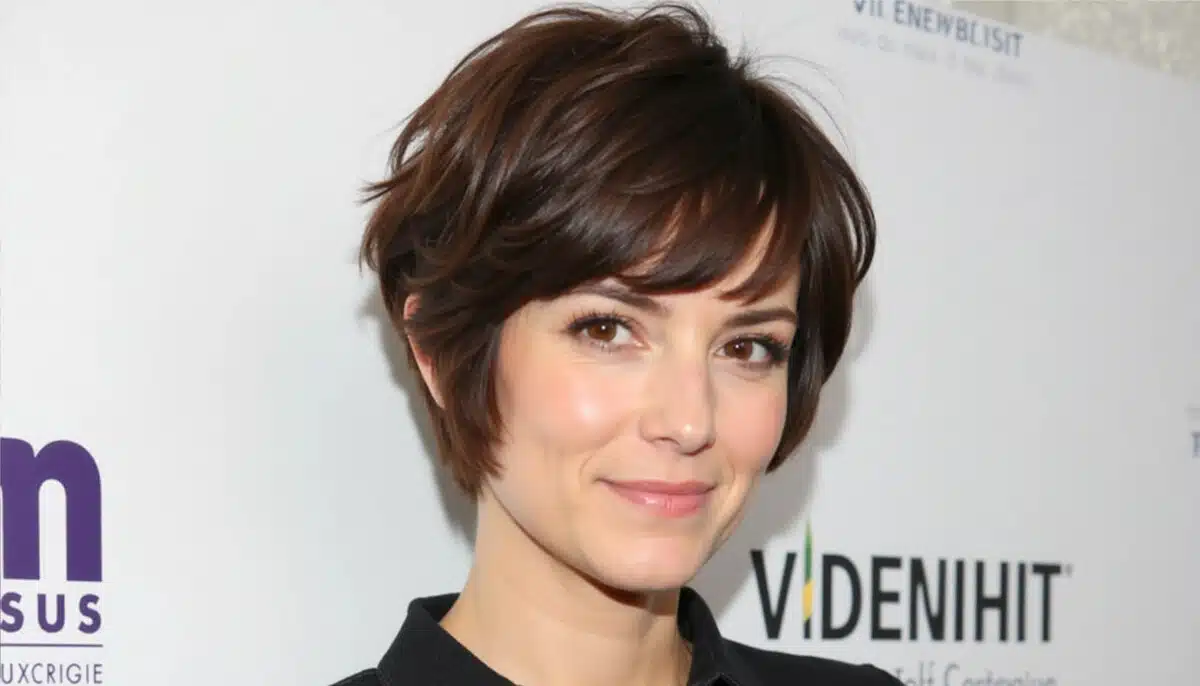 short haircut with bangs