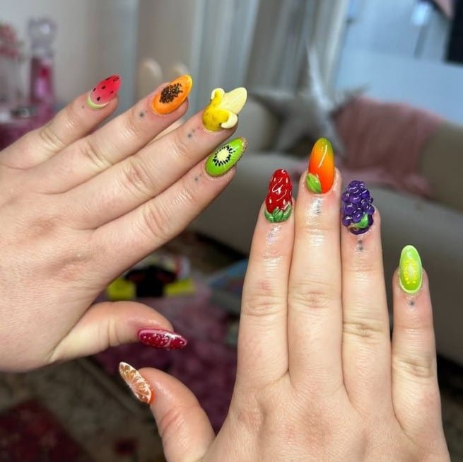 Trendy Fruity Nails