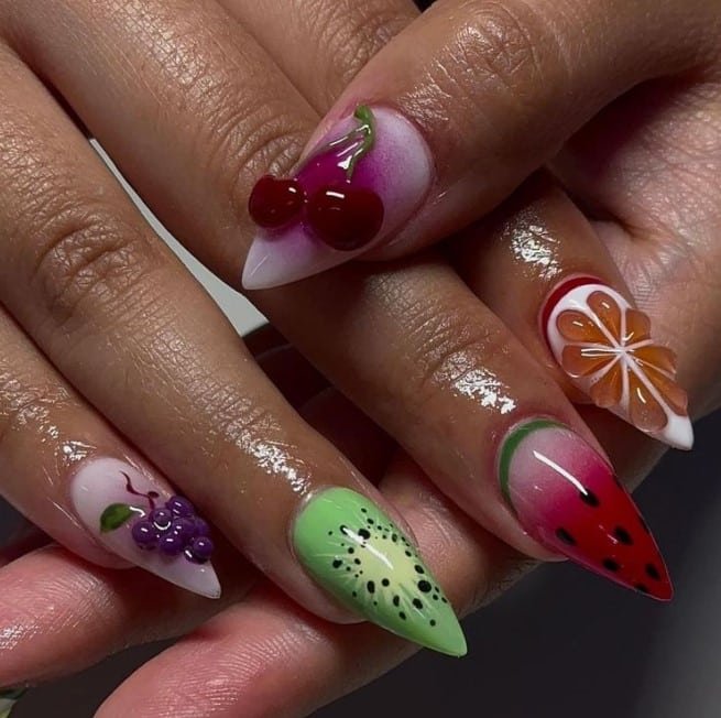 Trendy Fruity Nails