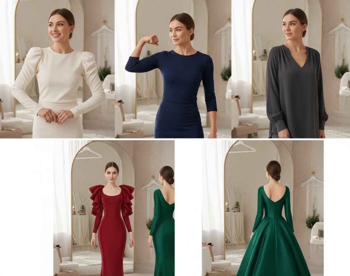 formal dresses with sleeves