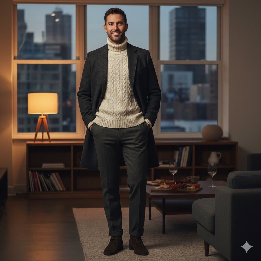 Elevated Casual: The Cozy Turtleneck Power Move