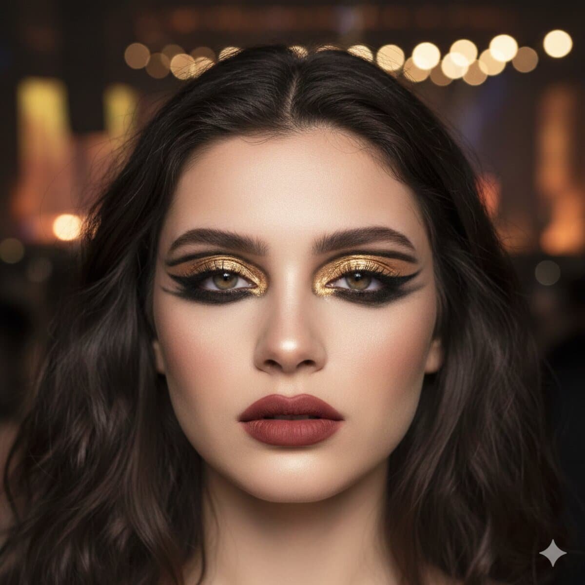 Gilded Grunge make up look