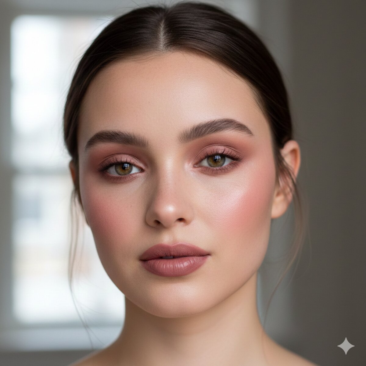 Monochromatic Rose make up look