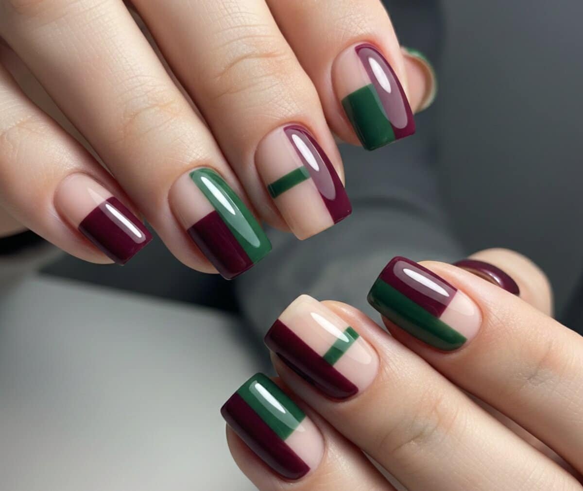 Deep Color Blocked Negative Space