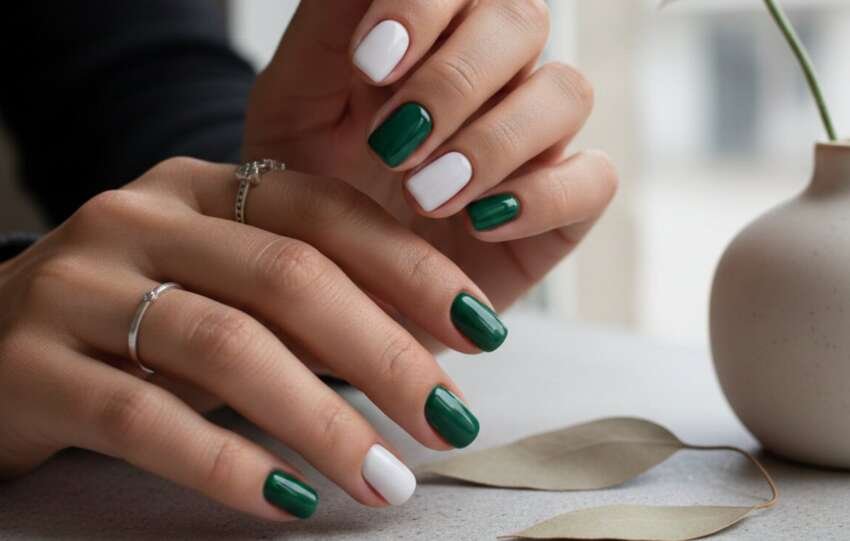 two color nail polish trend